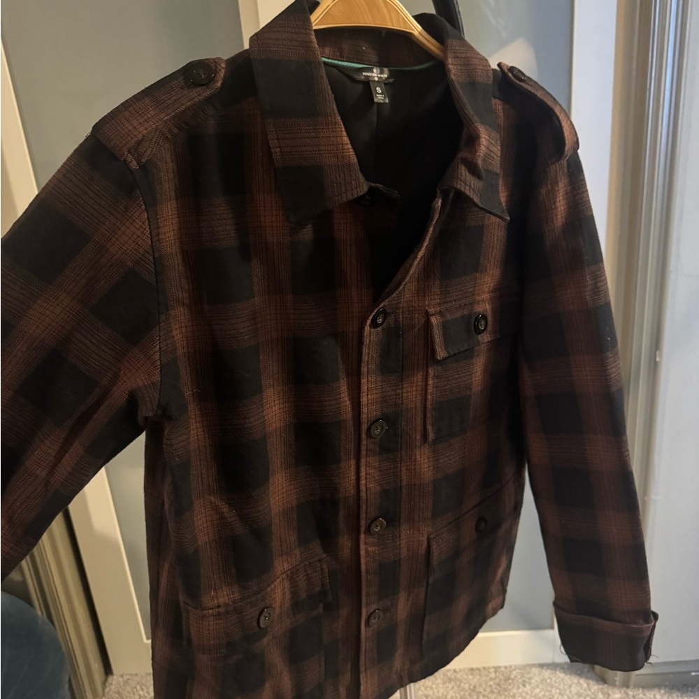 Target Houston White Adult Lightweight Plaid Chore Jacket - Brown